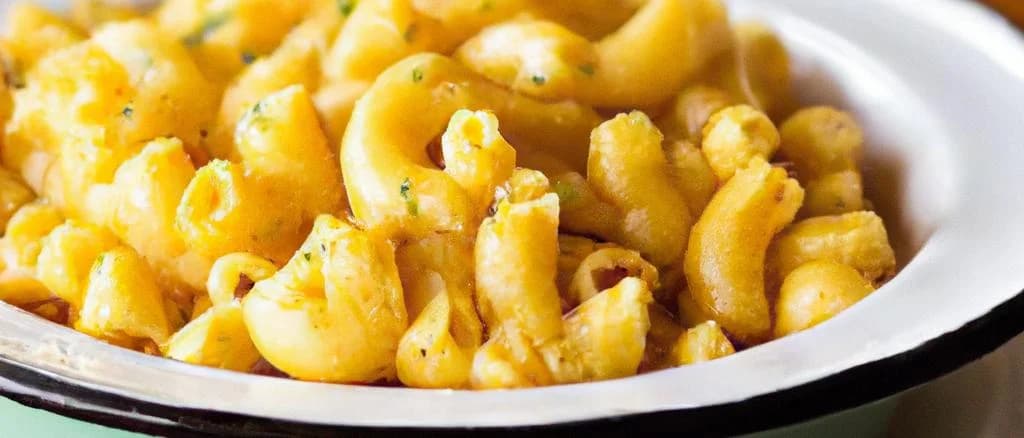 Variety of mac and cheese in different packaging on a wooden background