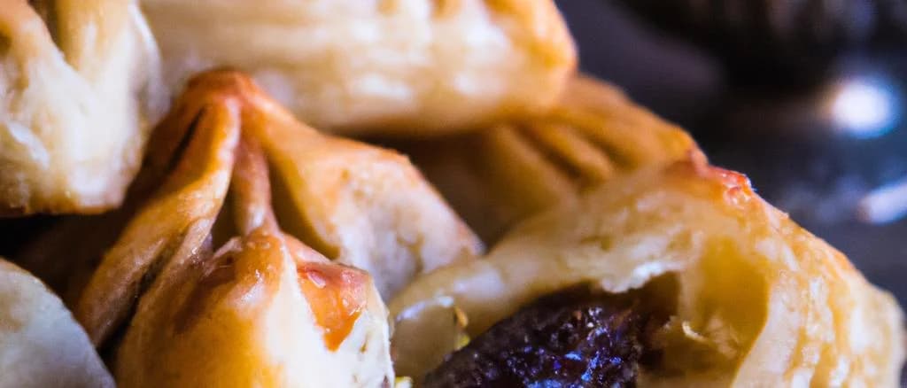 Assorted Makroudh pastries with different fillings and decorative packaging