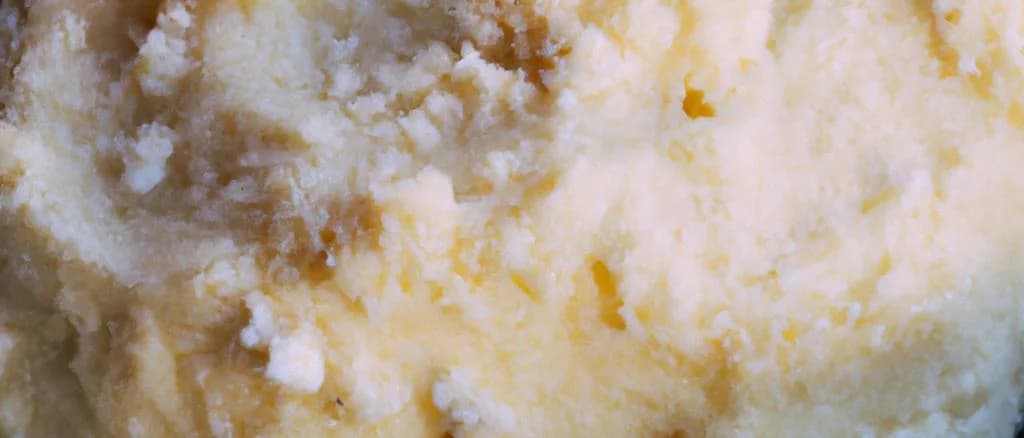 mashed celeriac in various packaging options on a rustic wooden background