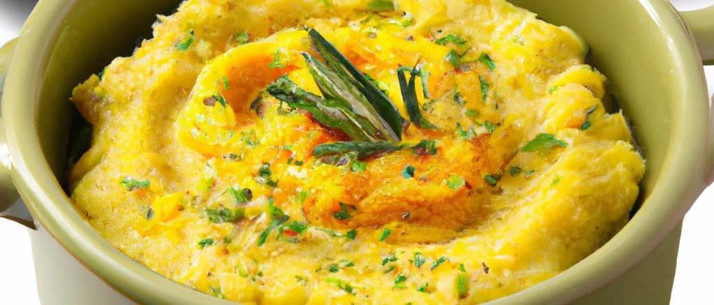 Mashed pumpkin product variations with packaging on wooden background