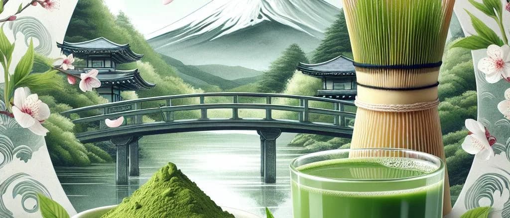 Variety of premium Matcha Tea products in different packaging