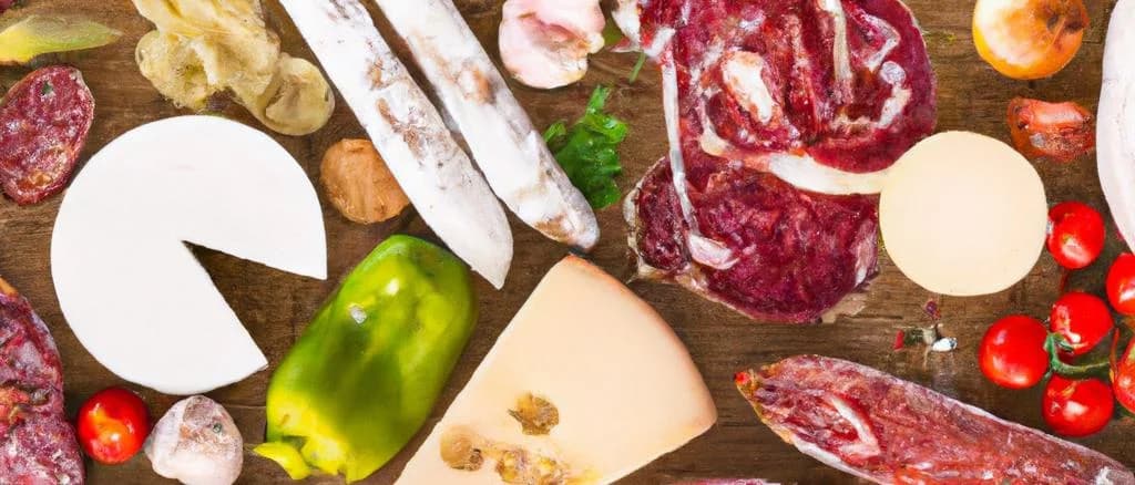 assorted gourmet meat spreads with various packaging on a rustic wooden table