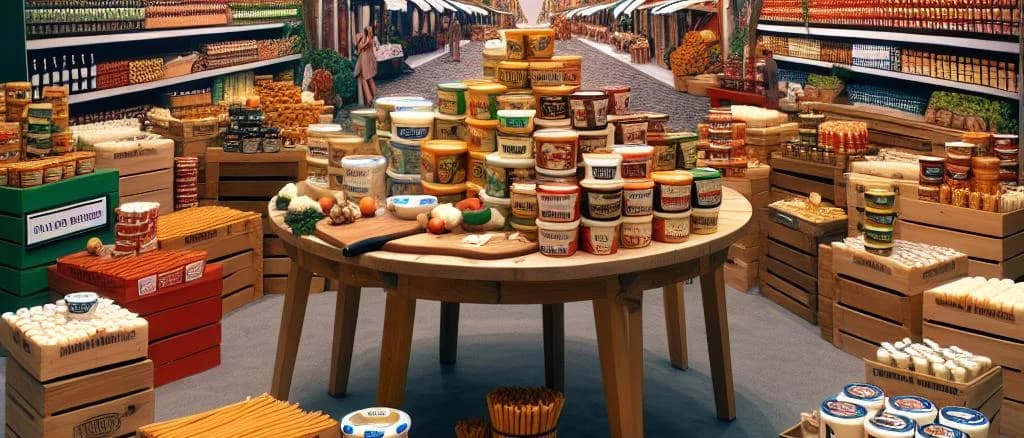 mozzarella sticks with various packaging options and sauce variations