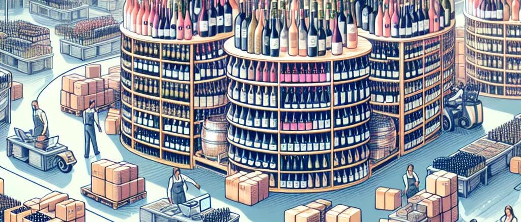 Various bottles of natural wine with eco-friendly packaging