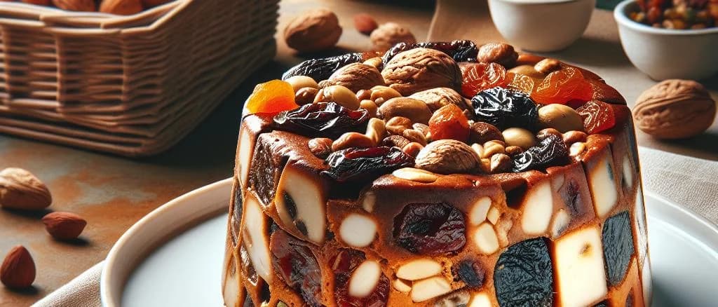 Panforte assortment on rustic wooden table with packaging variations