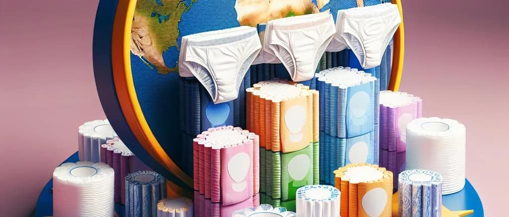 varied panty liner products in different packaging and styles