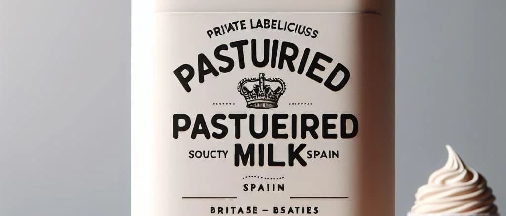 Selection of pasteurized milk packaging variations