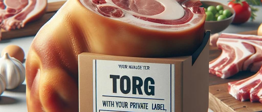 Diverse pork knuckle products with various packaging options