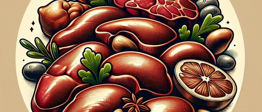 Selection of premium poultry liver products with various packaging options