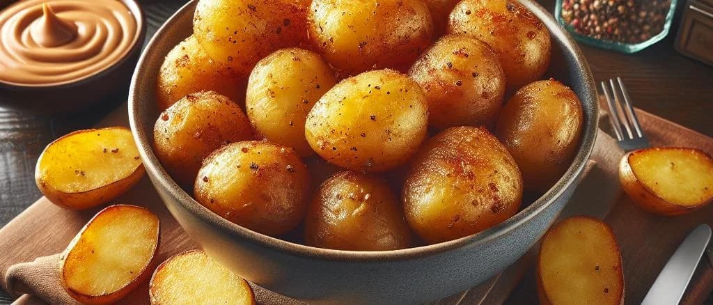 various prepared potato products including mashed potatoes, potato wedges, and hash browns on white background