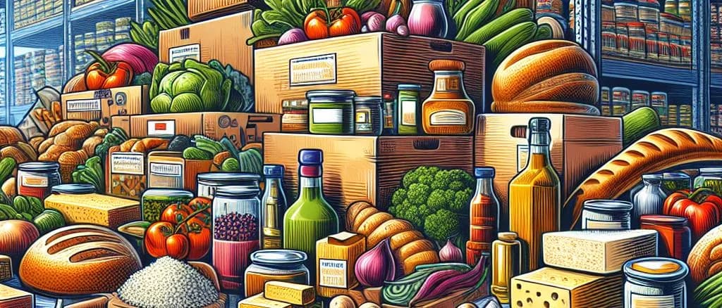 assortment of preservative-free food products with varied packaging