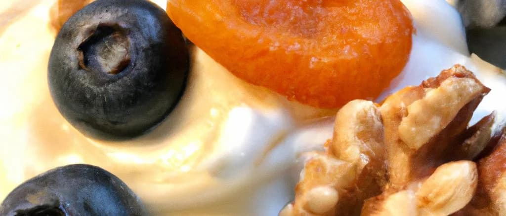 assorted prune yogurt variations on a rustic wooden table