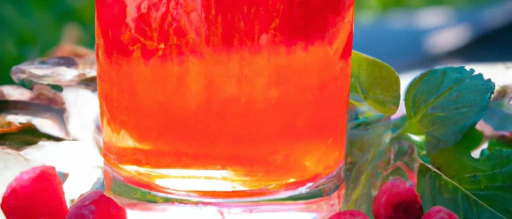 Variety of raspberry nectars in diverse packaging options against a rustic background