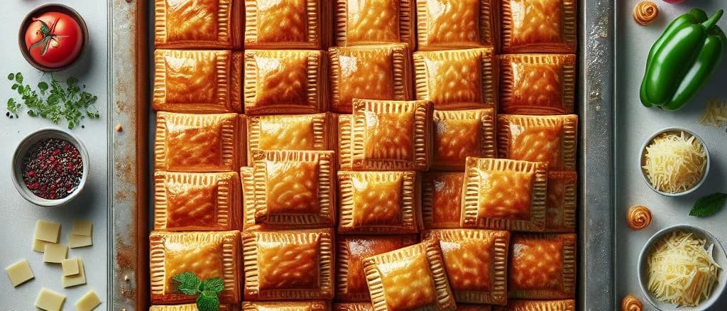 assorted raw puff pastry variations with packaging on diverse backgrounds