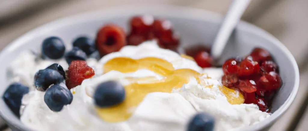 Various types of rennet quark in distinct packaging on a wooden table