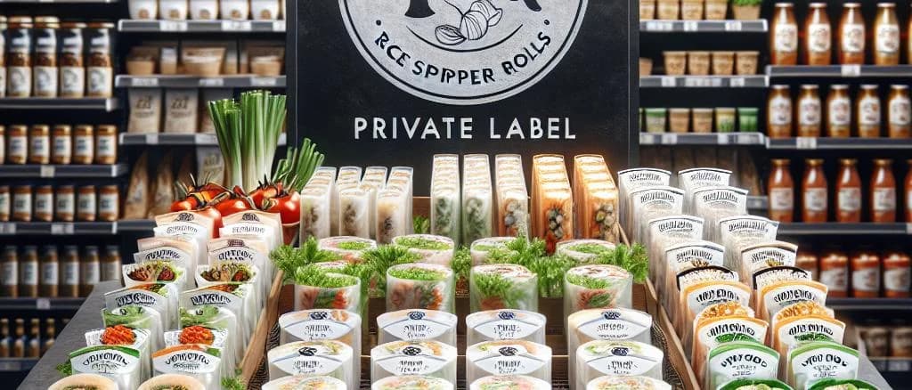 Assorted rice paper variations on a wooden surface