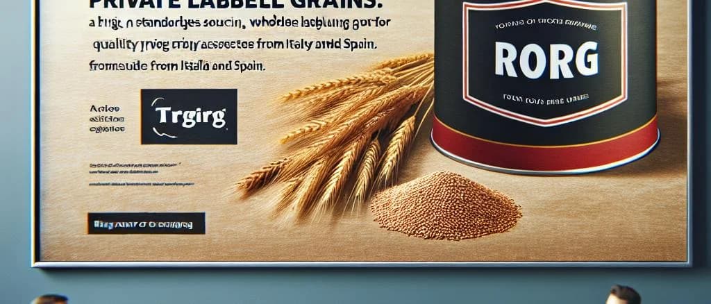 Various styles of rye bread and grain on a rustic wooden table