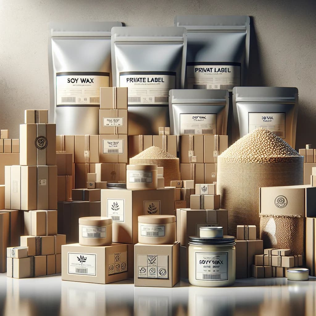 soy wax packaging variations in bulk and private label options for B2B buyers