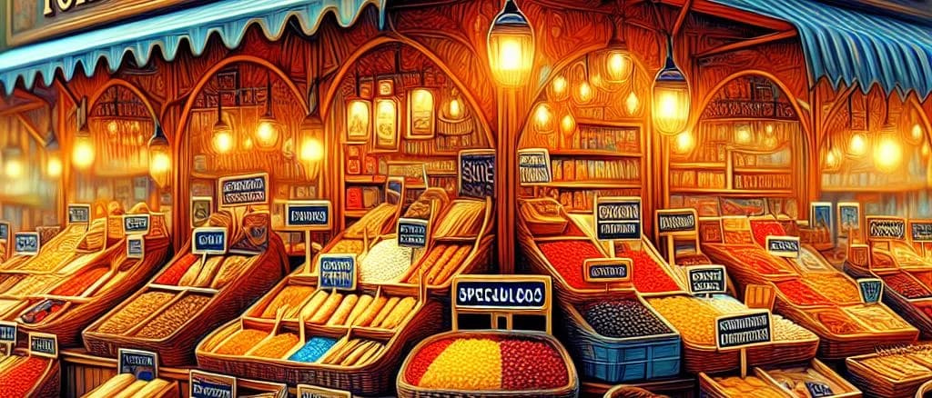 Speculoos biscuit variations on a wooden background