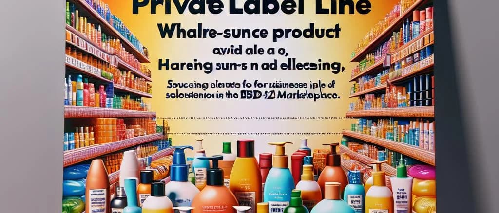 Colorful variations of sunscreen bottles on a sandy beach background with tropical leaves and ocean waves