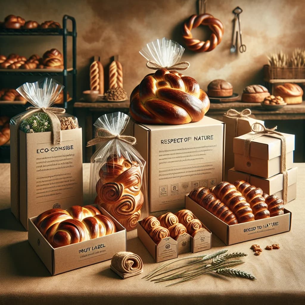 Assorted sweet bread varieties on a rustic wooden table with different packaging options for bulk, private label, and wholesale sourcing