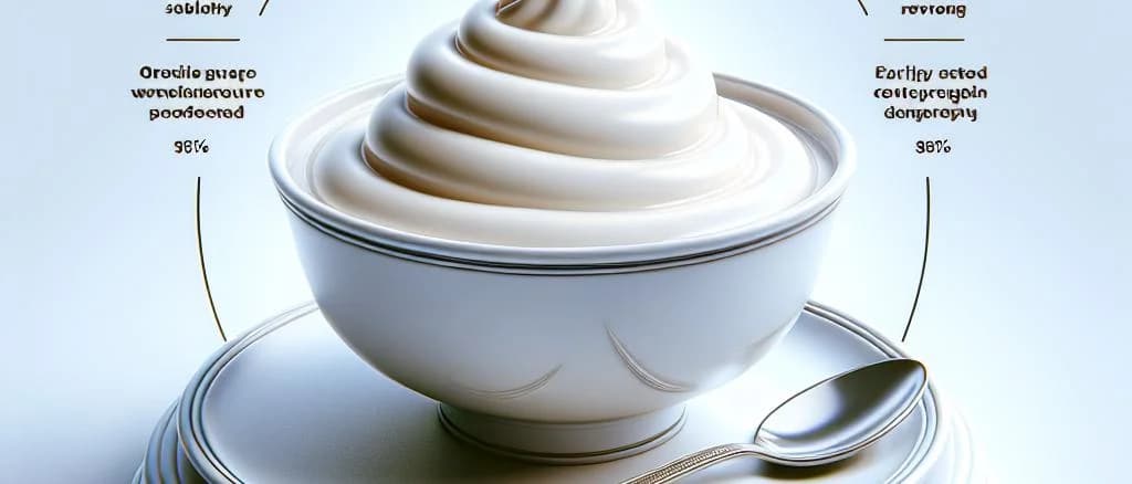 Assorted sweetened yogurt cups with varied flavors and packaging on a minimalist background