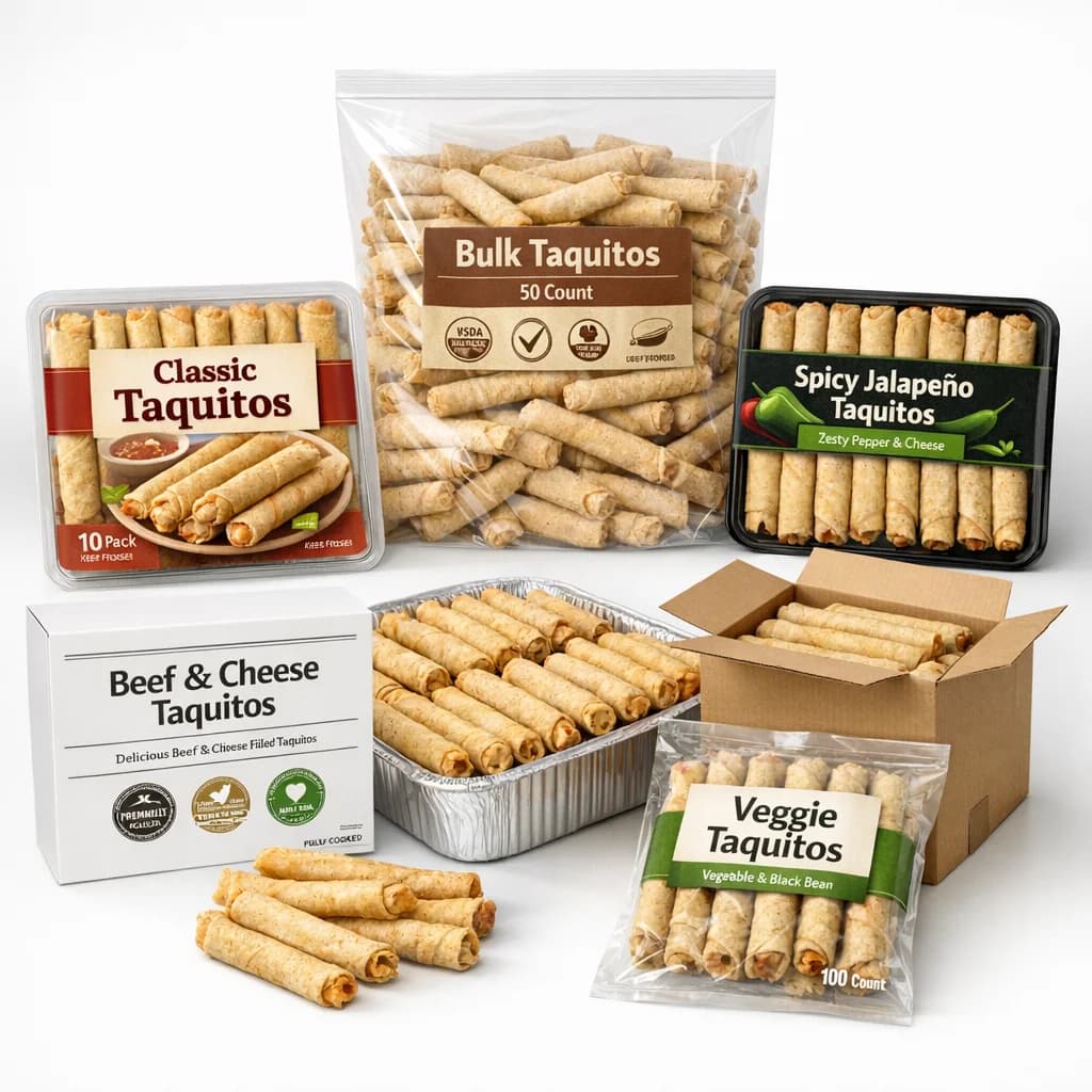 taquito packaging and product variations for B2B buyers