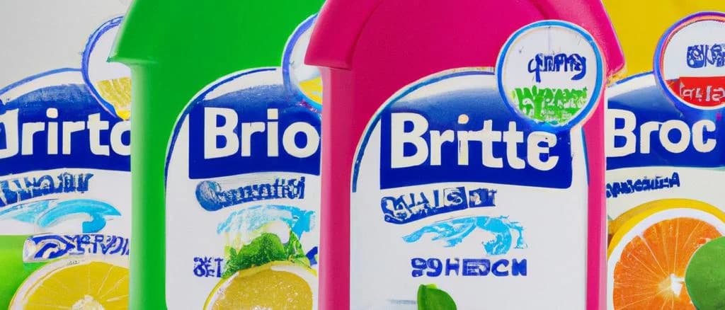 variety of toilet cleaner bottles on a shelf