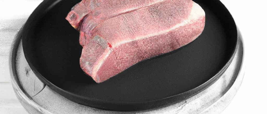 variety of veal loin cuts on wooden board with different packaging styles