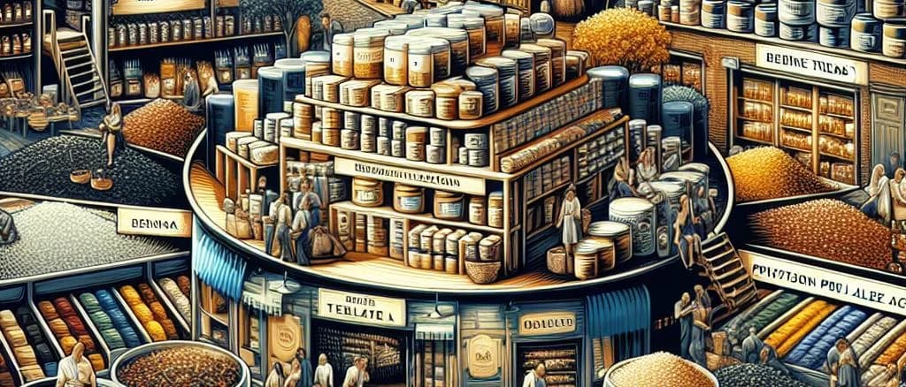 Various types of white tea packaging on a wooden surface