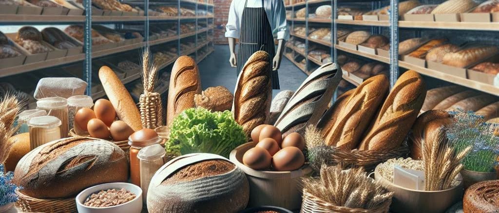wholemeal breads with varied packaging