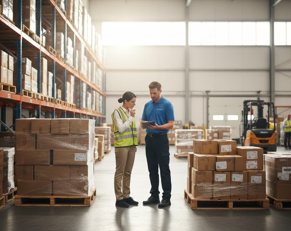 employees in a warehouse