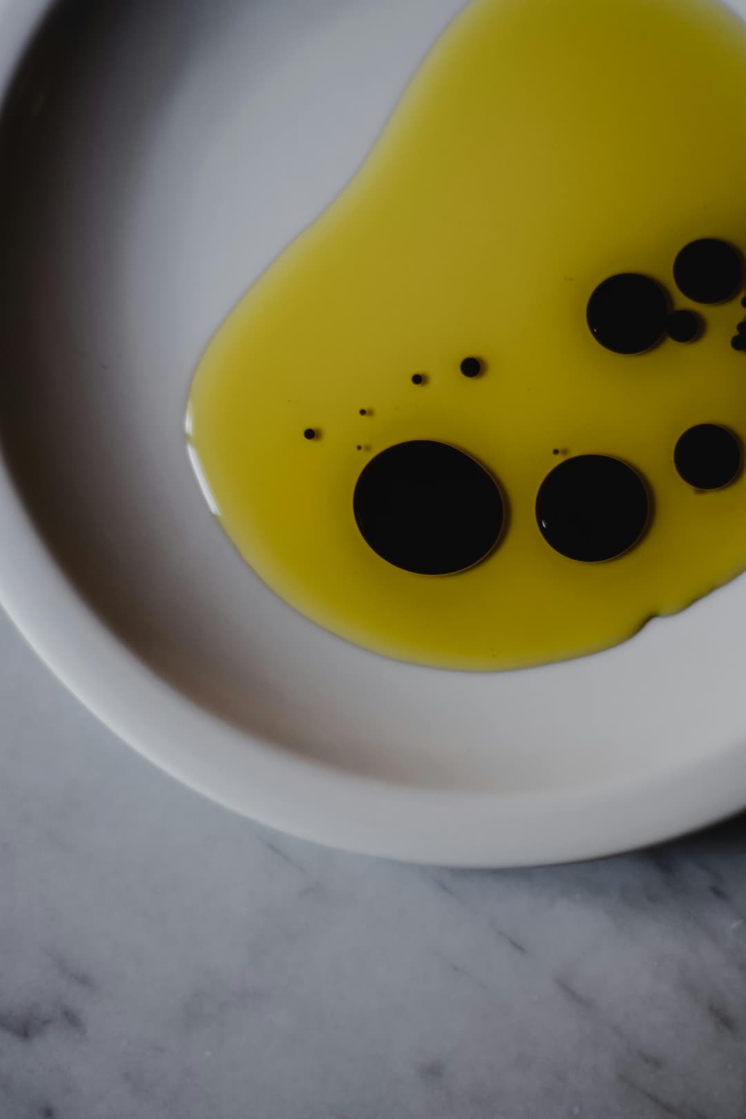 Olive oil in a dish