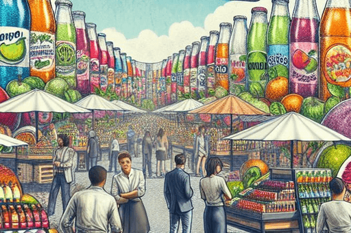 Carbonated Fruit Soft Drinks With Sugar With 10-50% Of Fruit Juice category