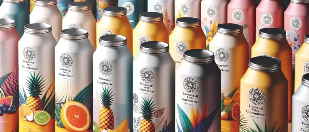 assorted alcohol-free cocktails on a modern backdrop