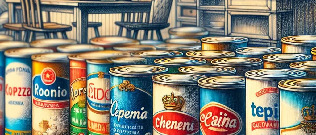 Three variations of baby milk powder in different packaging against a clean, neutral background