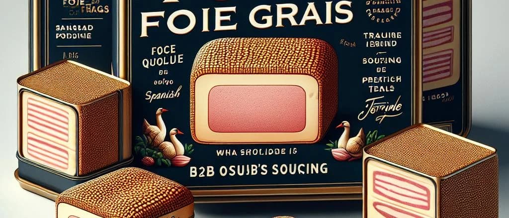 block of foie gras on elegant platter with varied packaging options