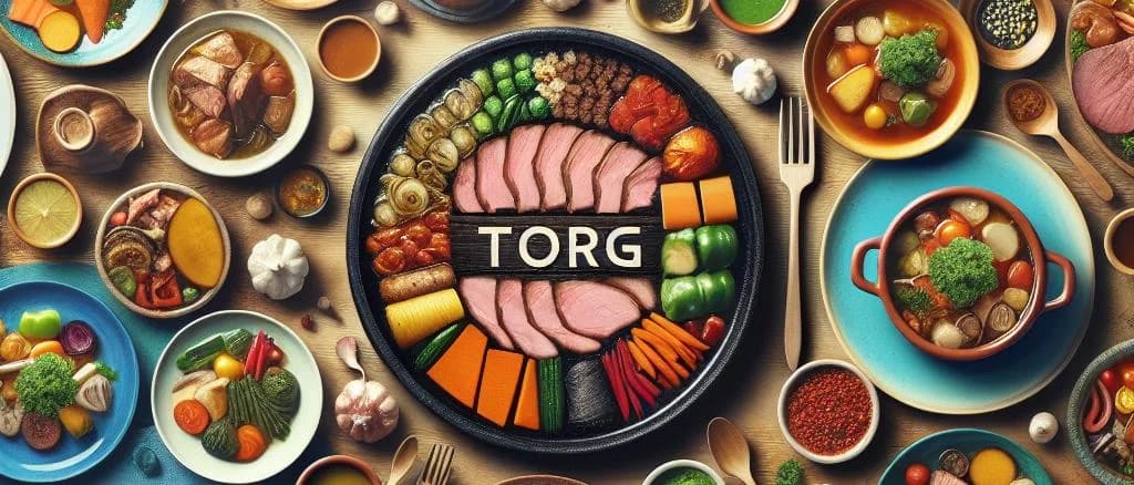 assorted boiled meat with vegetables in various packaging formats