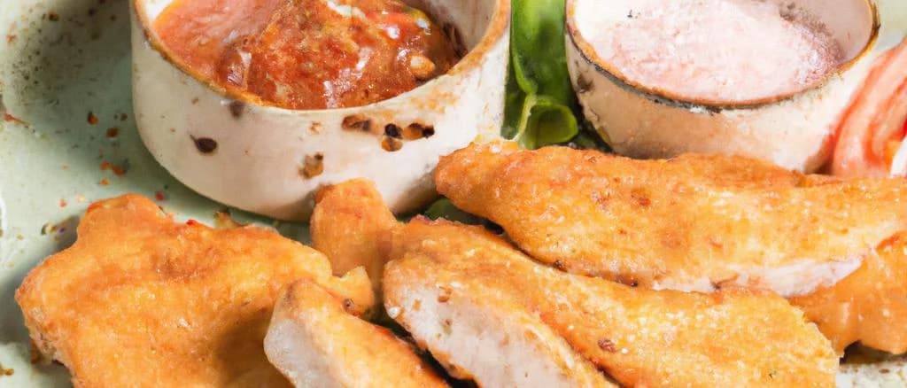 Breaded turkey cutlets with various packaging and background settings