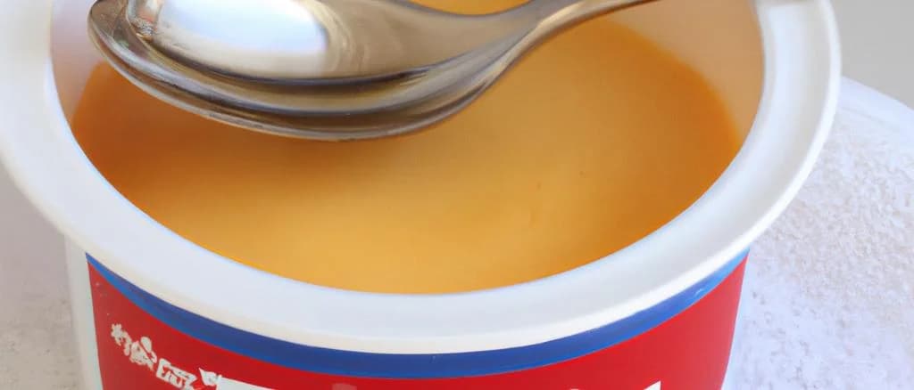 canned creamy pudding variations on a rustic wooden background