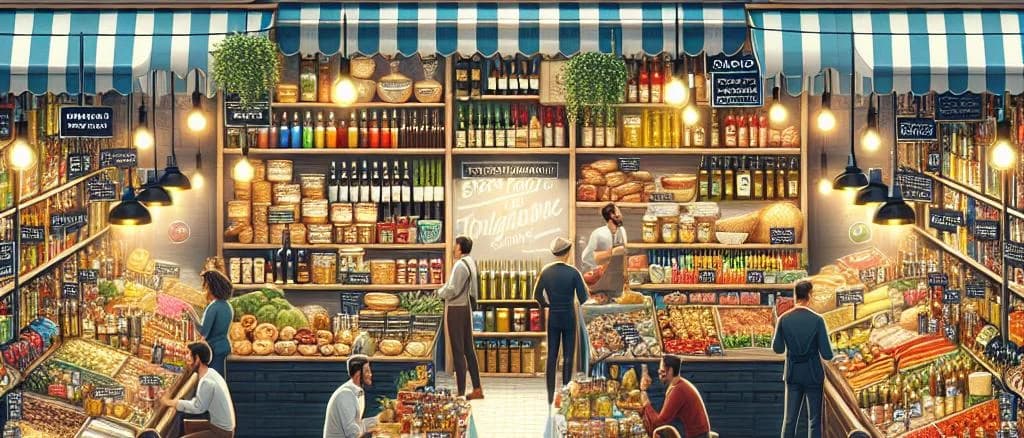 Chilled and fresh food products assortment showcasing different packaging options