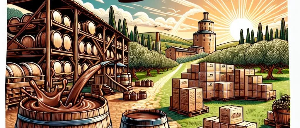 chocolate soy milk variations on a wooden table