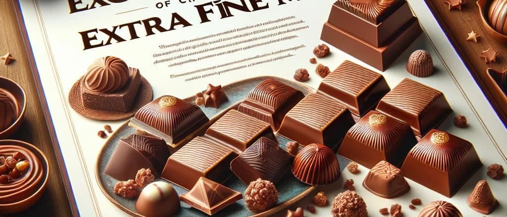 Variations of Chocolates With Extra Fine Milk in elegant packaging