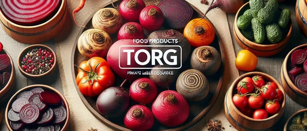 Variety of packaged cooked beetroots on a wooden table