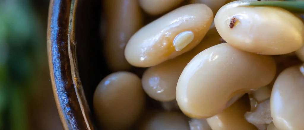 Various cooked flageolet beans in different packaging styles and backgrounds