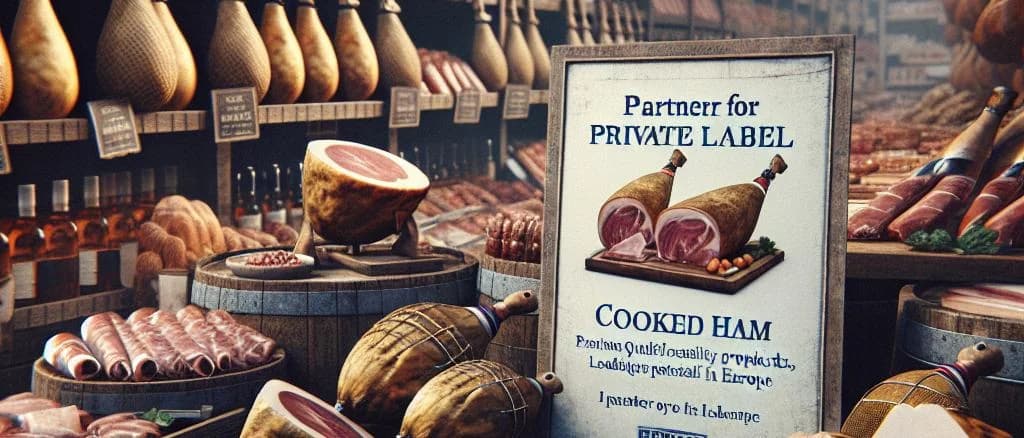 Cooked ham choice with various packaging options