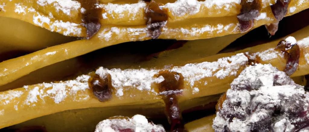 Crêpes Dentelle with chocolate variations on a rustic wooden table