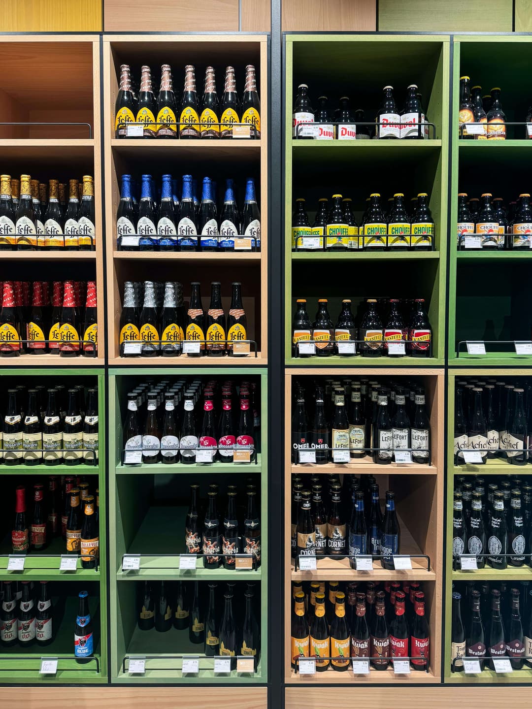 Craft Beer Selection on Supermarket Shelves
