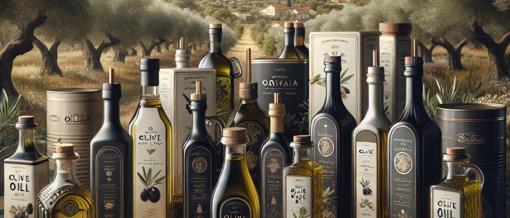 variety of premium Croatian olive oil bottles