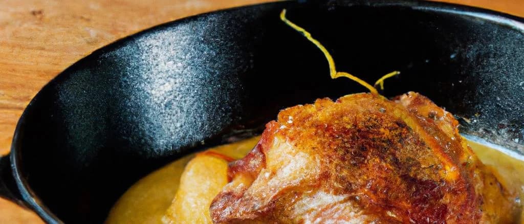 Épaule de porc diable en sauce moutarde image